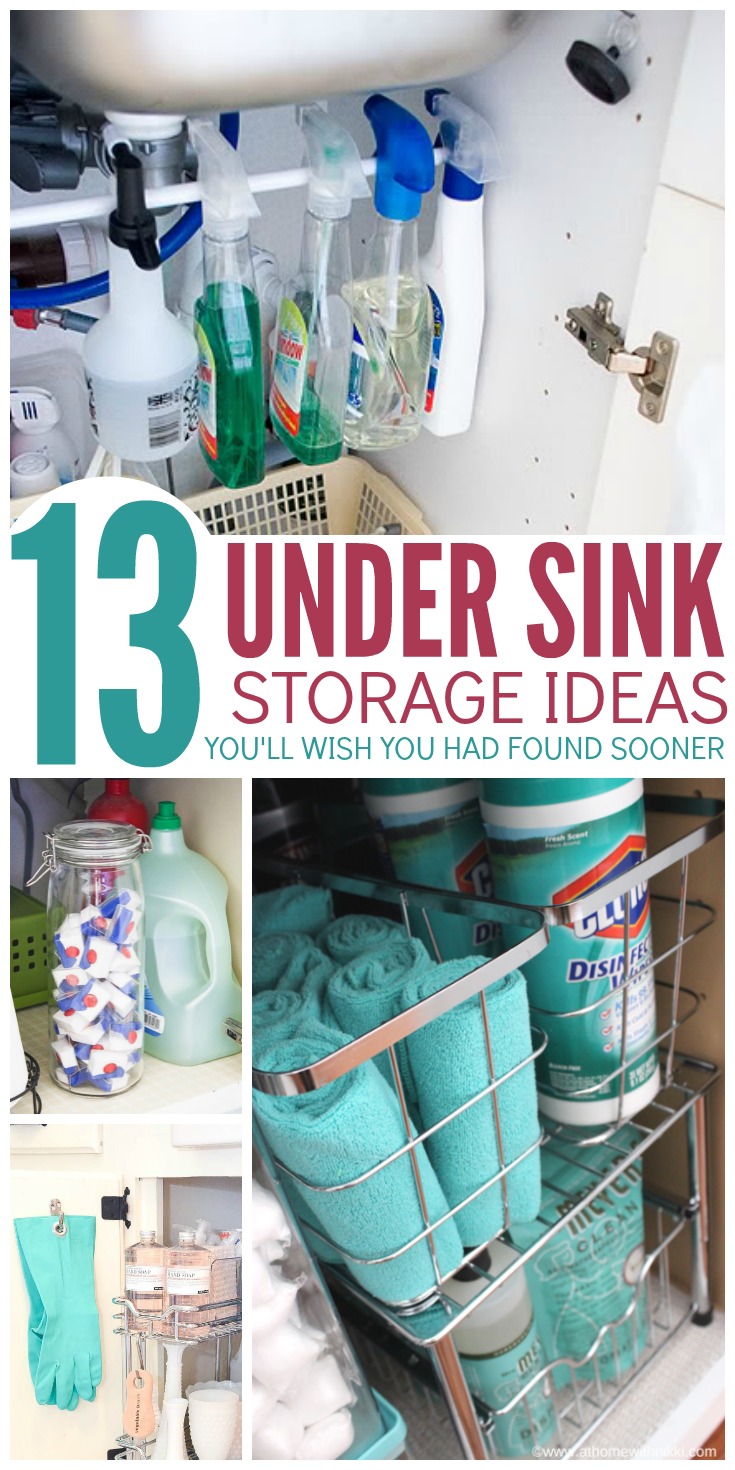 Make the most of your cabinet space with these under sink storage ideas you'll WISH you had found sooner. So clever!