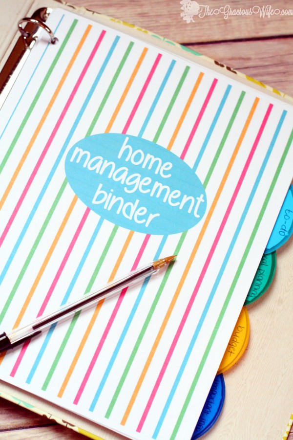 home management binder