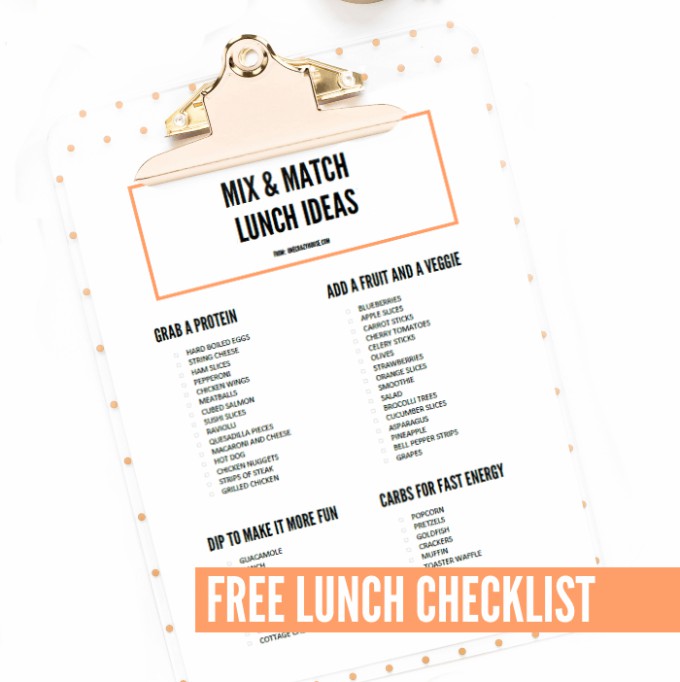 lunch checklist