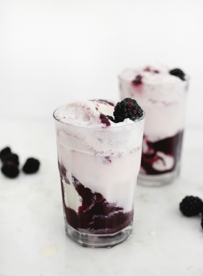 blackberry ice cream float