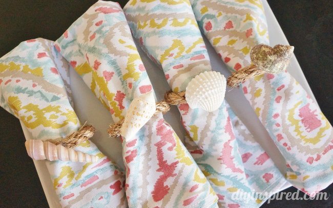 seashell napkin rings