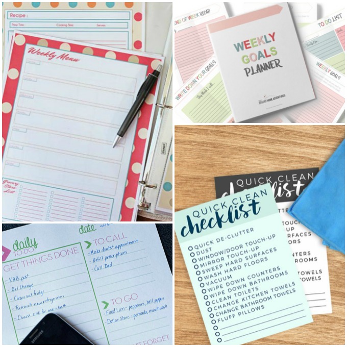 15+ Free Organization Printables to Get Your House in Order