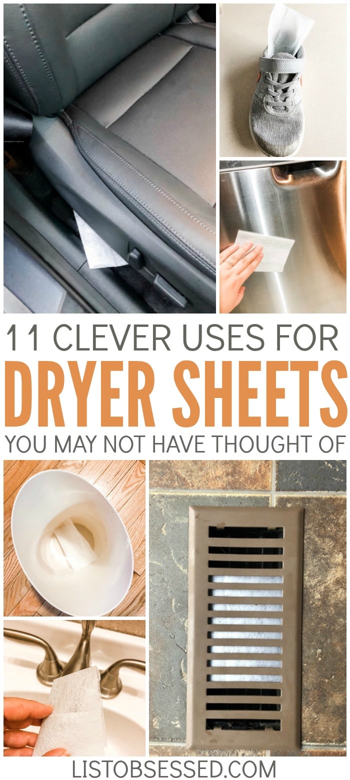 You use dryer sheets on your laundry all the time, but did you know they're great for cleaning and freshening other parts of your home? Just read these 11 tips. #3 is great!