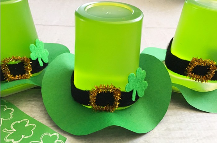 jello cup leprechaun hats