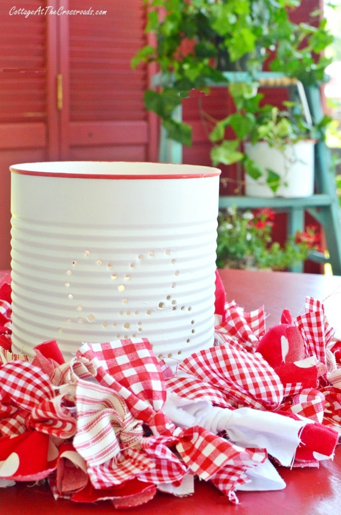 punched tin can lanterns