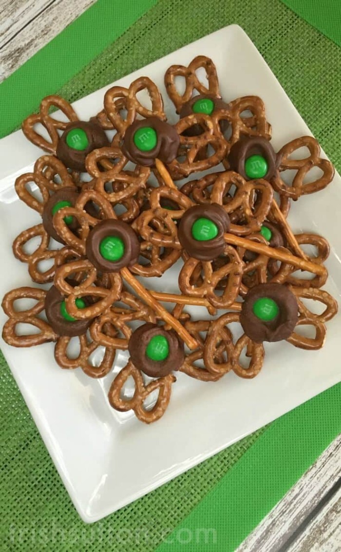 pretzel shamrocks