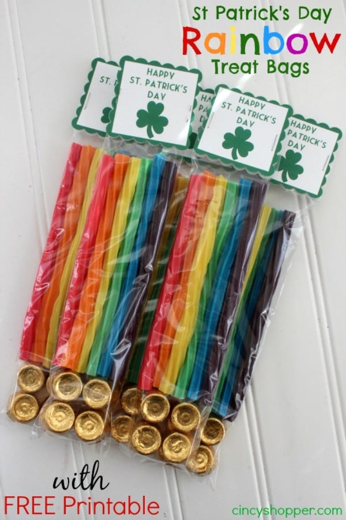 rainbow treat bags