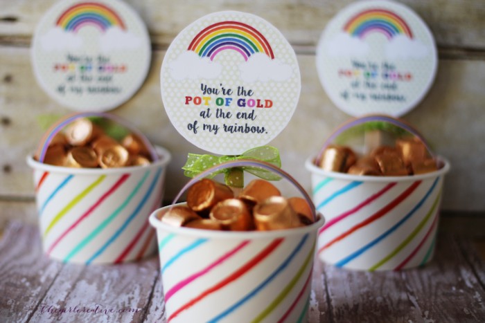 rainbow treat cups