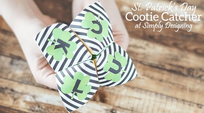 st. patrick's day cootie catcher