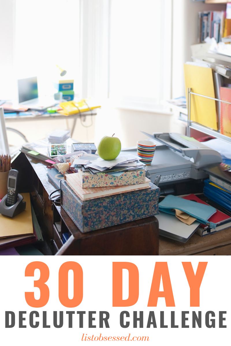 Use this printable 30 day declutter challenge to get your house in order, one small piece at a time.