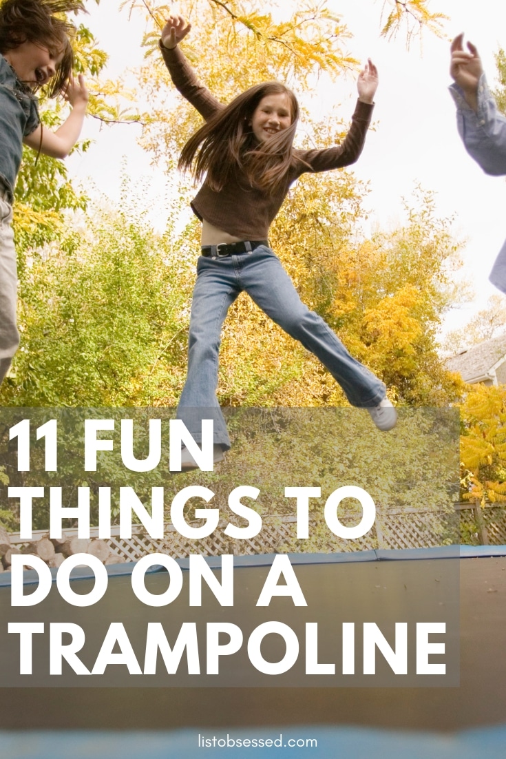 11 Fun Things to Do on a Trampoline - get the family active together with these games and activities!