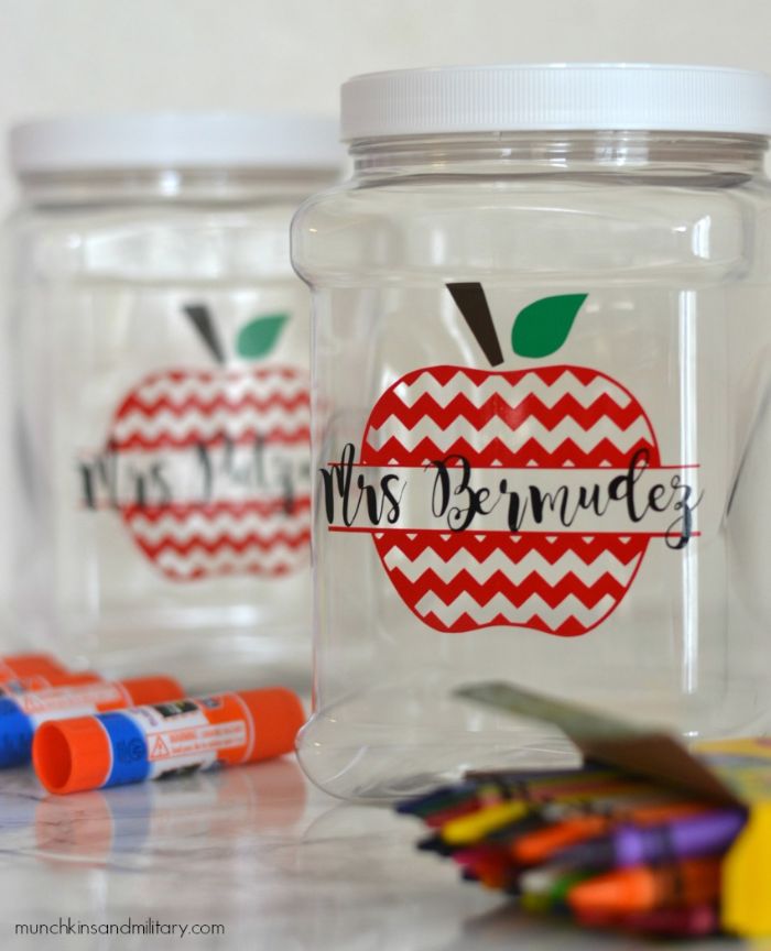 personalized supply jars