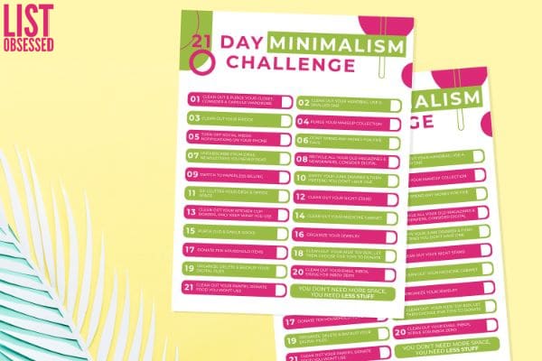 easy minimalism challenge